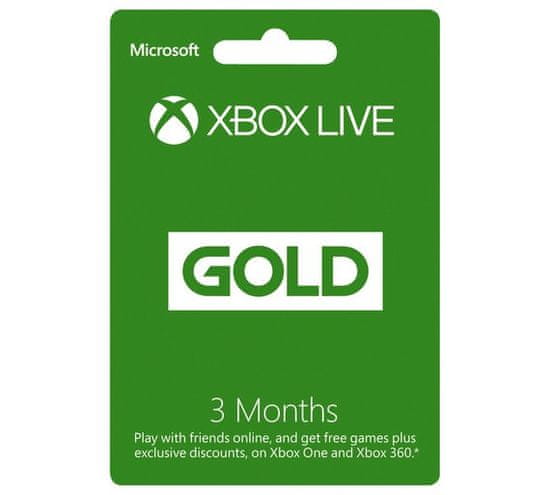 Microsoft Xbox Live Gold - 3 měsíce (S2T-00006)