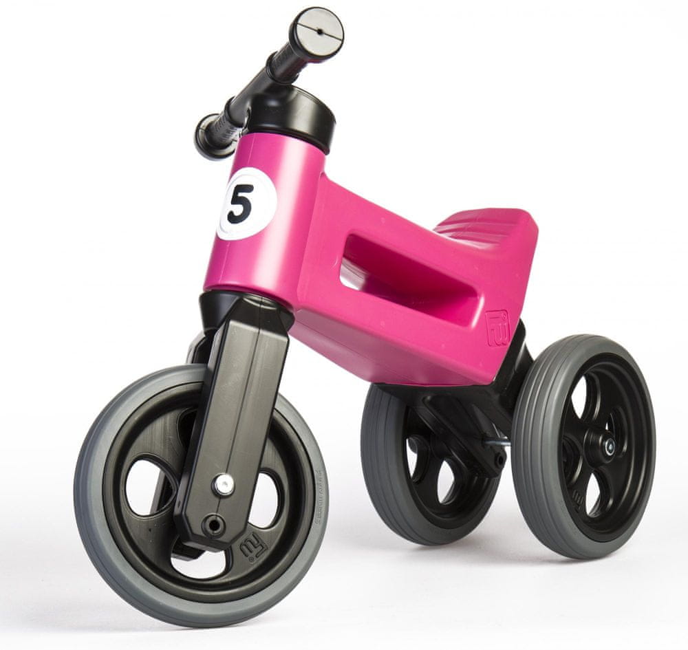 Teddies Odrážedlo Funny Wheels New Sport 2v1 růžová - rozbaleno