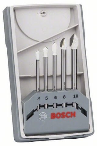 Levně Bosch sada spirálových vrtáků na dlaždice CYL-9 Ceramic 4–10 mm, 5 ks 2608587169