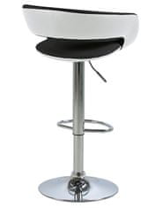 Design Scandinavia Barová židle Garry (SET 2 ks) bílá / černá