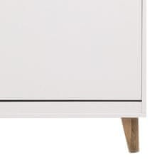 Design Scandinavia Botník s 3 zásuvkami Marika, 134 cm