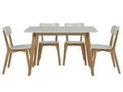Design Scandinavia Jídelní stůl Corby, 120 cm bříza / bílá
