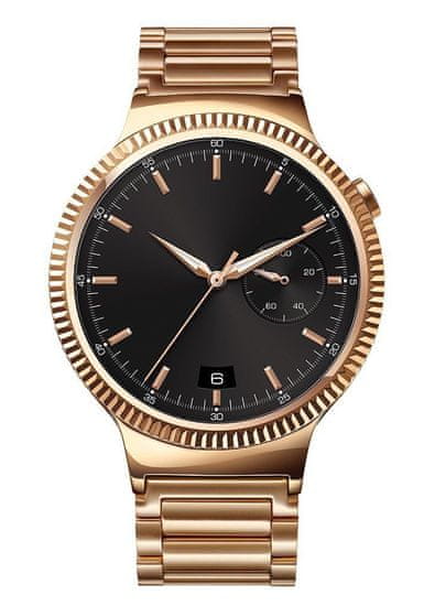 Huawei Watch W1, Stainless Steel with Stainless Steel Link Band - Gold Plated