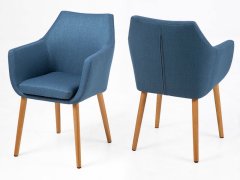 Design Scandinavia Konferenční židle s područkami Marte B, modrá