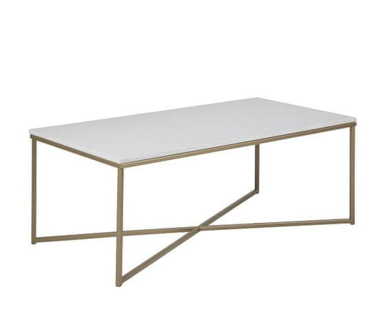 Design Scandinavia Konferenční stolek Alma s mramorovou deskou, 120 cm