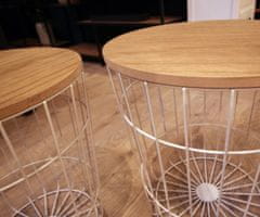 Design Scandinavia Konferenční stolek Pavola, 43 cm, bílá