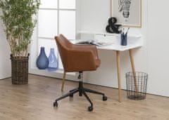Design Scandinavia Pracovní stůl se zásuvkou Calina, 100 cm