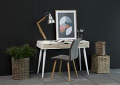 Design Scandinavia Pracovní stůl se zásuvkami Pluto, 110 cm, divoký dub