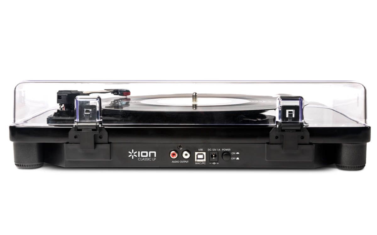 Gramofon iON Classic LP usb vstup digitalizace externí reproduktory