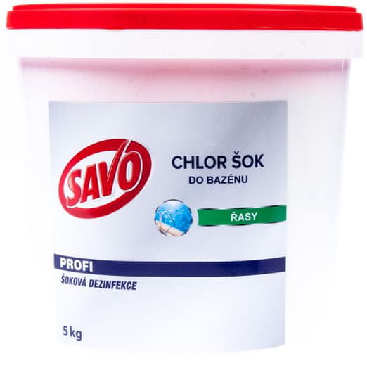 Savo Do Bazénu - Chlor Šok dezinfekce 5 kg