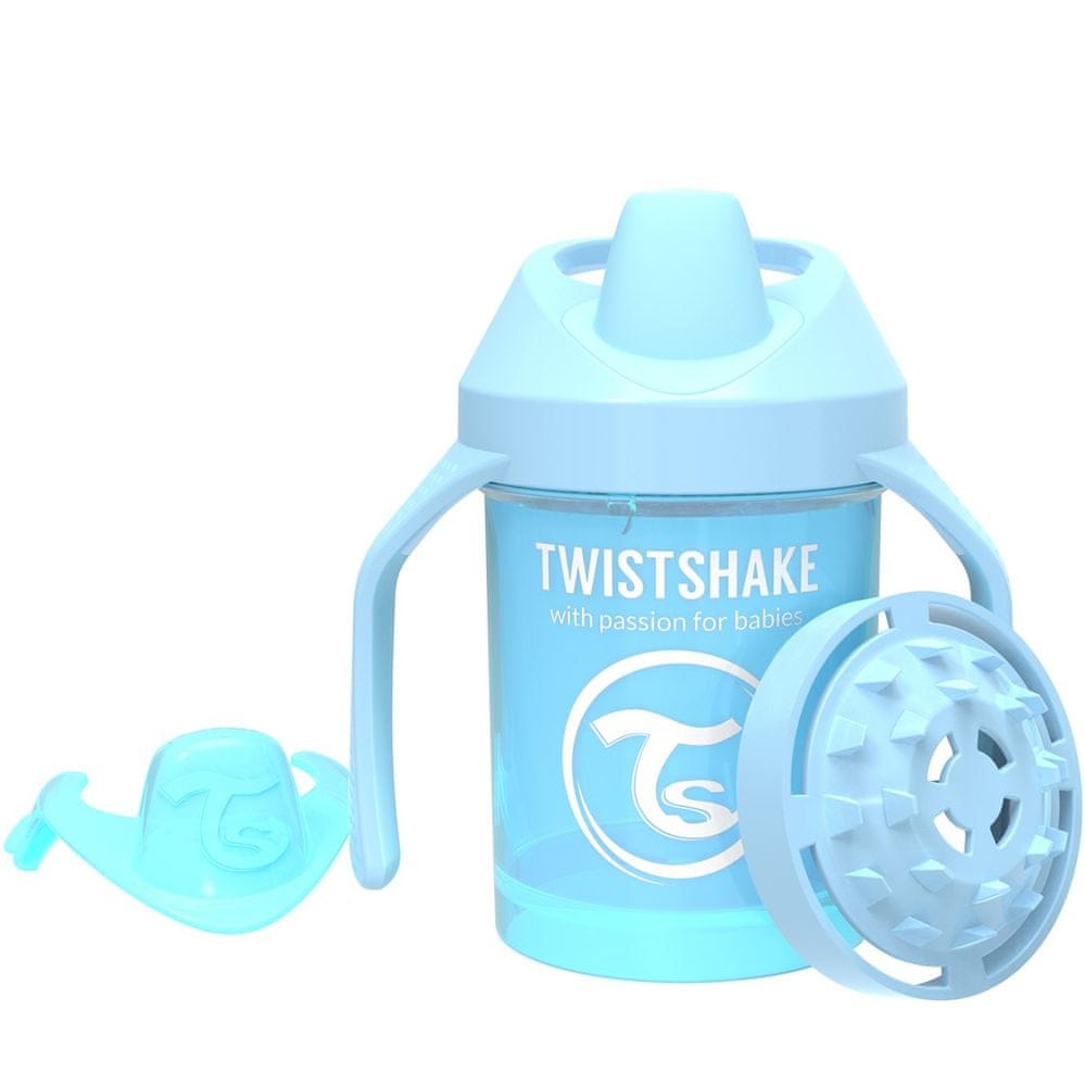 Twistshake Hrnek učicí 230ml 4+m, Pastelově modrá