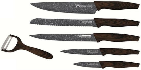 CS Solingen Sada nožů s mramorovým povrchem Steinfurt, 6 ks