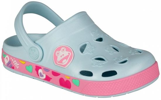 Coqui Dívčí sandály Froggy růžovo-šedá
