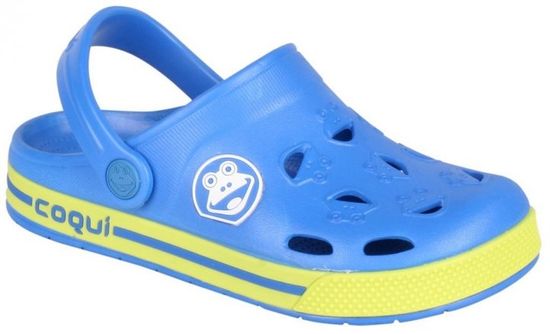 Coqui Chlapecké sandály Froggy žluto-modrá