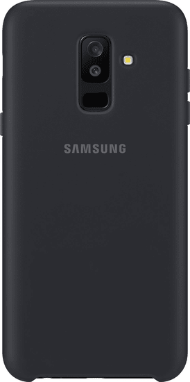 Samsung A6+ dvouvrstvý ochranný zadní kryt, černá EF-PA605CBEGWW