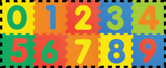 Lamps Pěnový koberec puzzle čísla