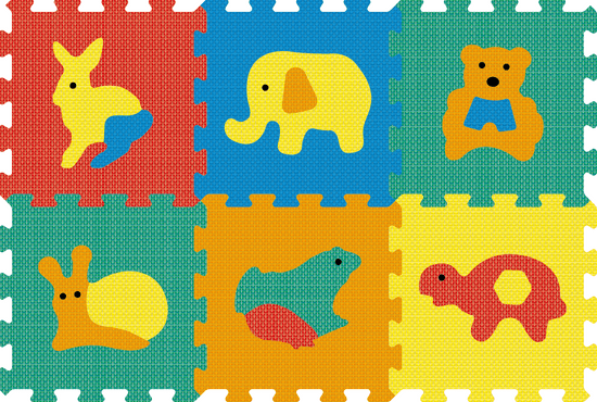 Lamps Pěnový koberec puzzle zvířata