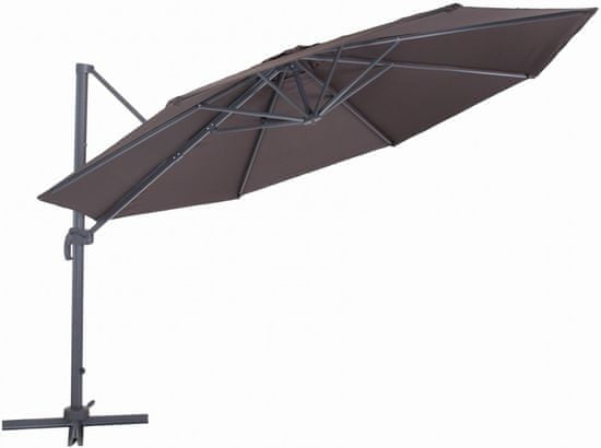 MAKERS Verona - boční slunečník 3,5 m, hnědý - použité