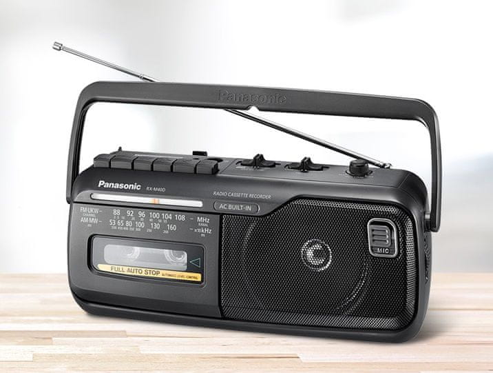 radiopřijímač Panasonic RX-M40DE 3,5mm jack výstup na sluchátka kazetový přehrávač