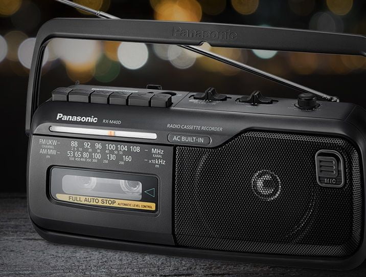 radiopřijímač Panasonic RX-M40DE digitální ladění FM a AM pásma