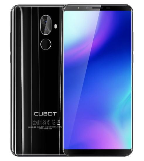 Cubot X18 PLUS, Dual SIM, LTE, 64 GB, 4GB RAM, černá - rozbaleno