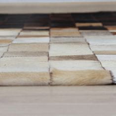 KONDELA Kožený koberec Typ 7 170x240 cm - vzor patchwork