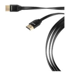 MAX kabel HDMI, 2x HDMI A samec plochý 2m, černá