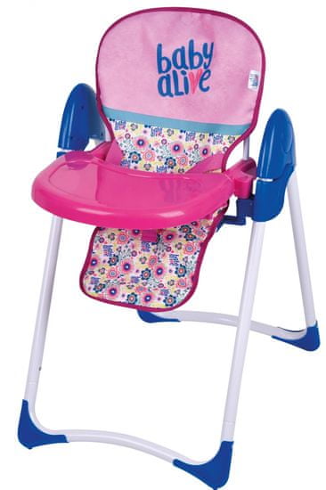 Hauck Baby alive - jídelní židlička pro panenky - rozbaleno