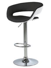 Design Scandinavia Barová židle Garry (SET 2 ks) bílá / černá