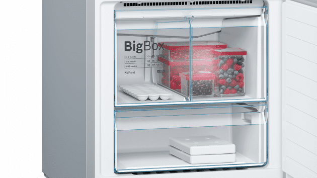 Volně stojící kombinovaná lednice Bosch KGN56HI3P systém VarioZone
