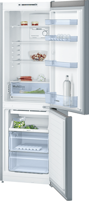 Volně stojící kombinovaná chladnička Bosch KGN36NL3A otevřená