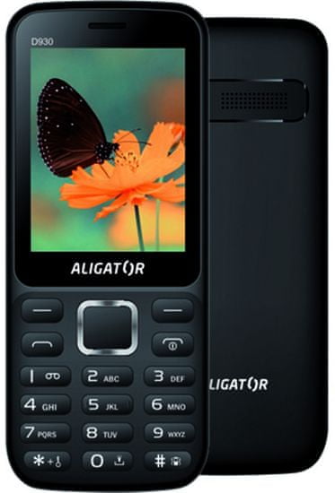 Aligator D930, Dual SIM, černý