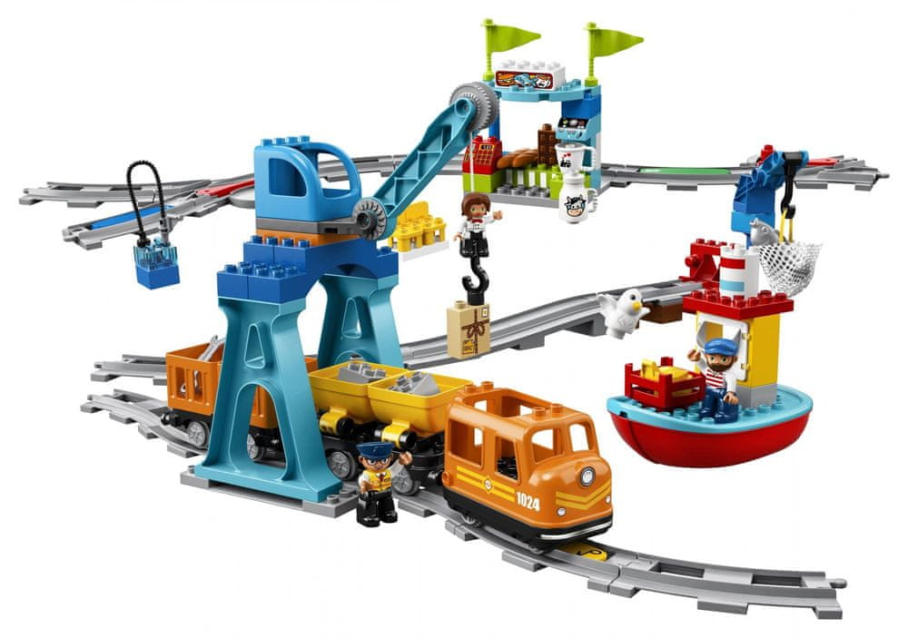 LEGO DUPLO® Town 10875 Nákladní vlak - zánovní
