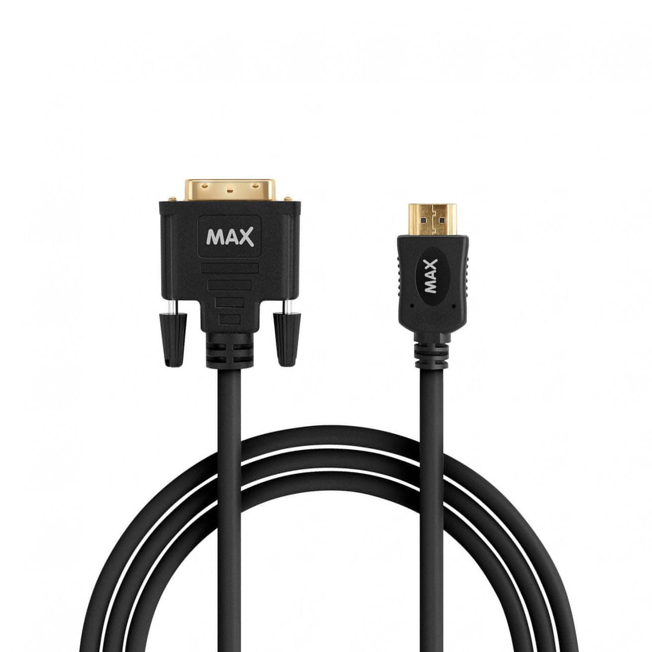 MAX propojovací kabel DVI-D MDH1200B, černý
