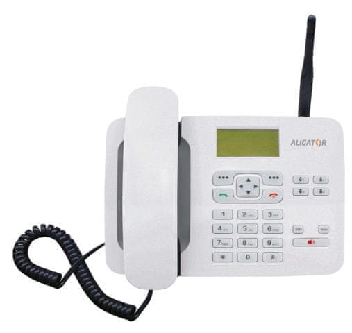 Levně Aligator T100 (stolní GSM telefon), bílý