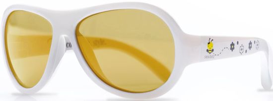 Shadez Dětské sluneční brýle Designers s včeličkou 0-3 bílé