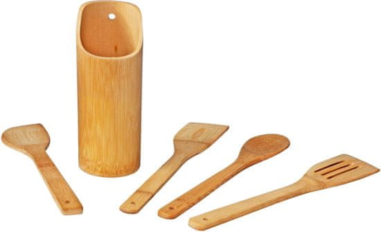 TimeLife Doplňky na vaření sada 5ks se stojánkem, bambus