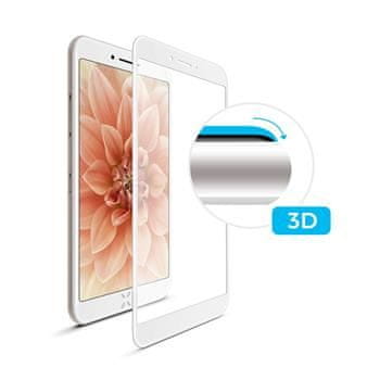 FIXED tvrzené sklo FIXED 3D Full-Cover pro Apple iPhone 6/6S, s lepením přes celý displej, bílé