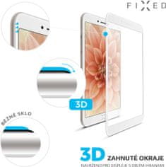 FIXED 3D Full-Cover ochranné tvrzené sklo pro Apple iPhone 7 Plus/8 Plus, bílé FIXG3D-101-033WH