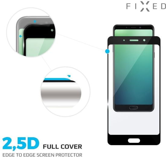 FIXED Full-cover ochranné tvrzené sklo pro Huawei P20 Lite, přes celý displej, černé, 0.33 mm FIXGF-278-BK