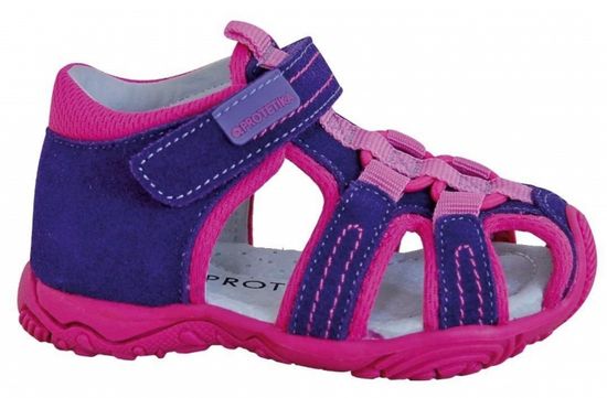 Protetika Dívčí sandály Sid - fialovo-růžová