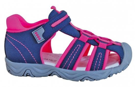 Protetika Dívčí sandály Art - modro-růžové