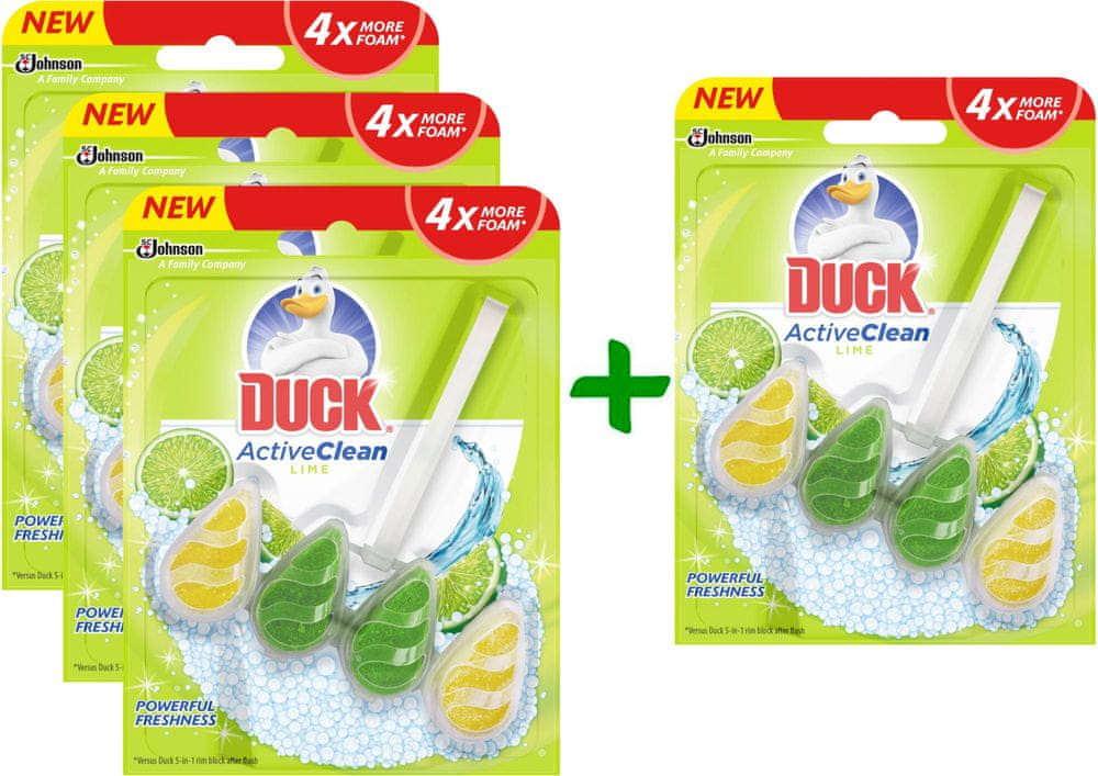 Duck Active Clean Citrus 3 + 1 ks