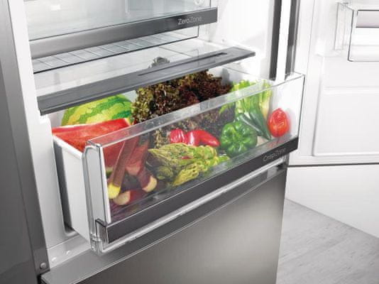 Kombinovaná chladnička s mrazničkou Gorenje RK6193LW4 zásuvku FreshZone