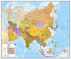 Asie politická nástěnná mapa 120x100 cm - lamino