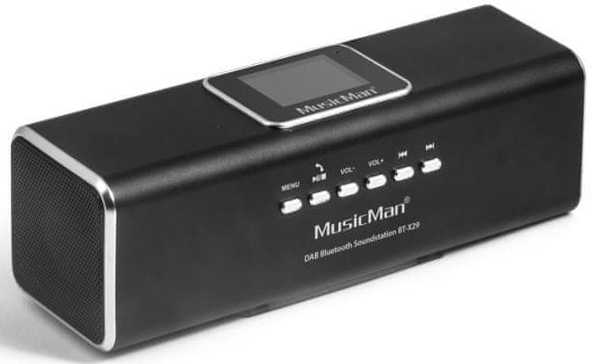 Technaxx MusicMan BT-X29 přenosný reproduktor, černá - zánovní
