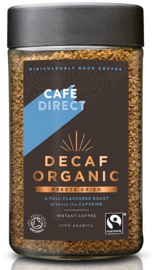 Cafédirect BIO instantní káva bez kofeinu 100g