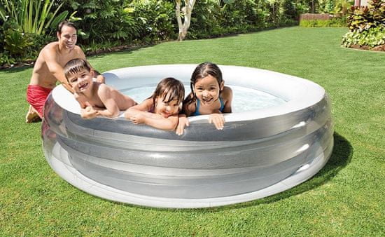 Intex 57192 dětský stříbrný bazén 229x51 cm - použité
