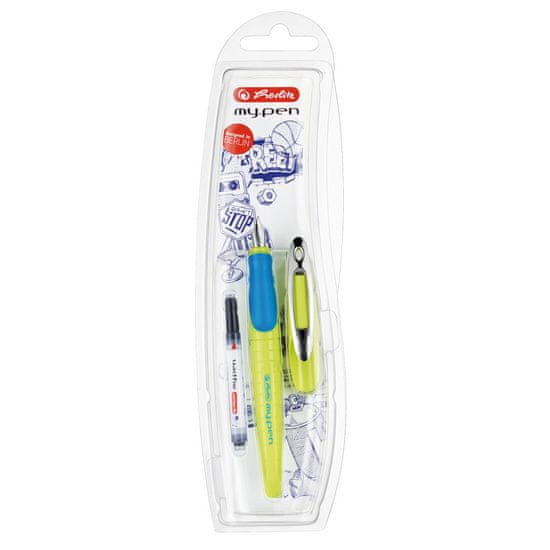 Herlitz Bombičkové pero my.pen-M, zeleno/modré