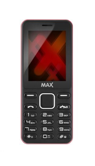 MAX Mobilní telefon MCP2401 RED - zánovní